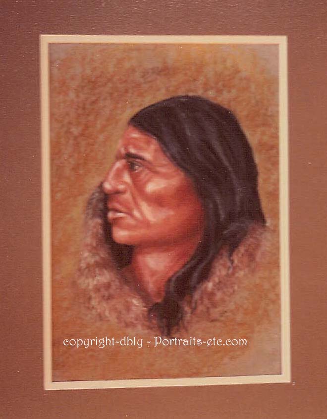 Indian in Bear Coat